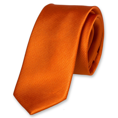 Cravate slim orange foncé (1)