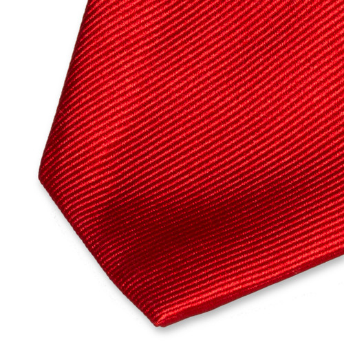 Cravate slim rouge tomate (2)