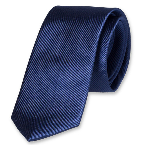 Cravate slim bleu saphir (1)