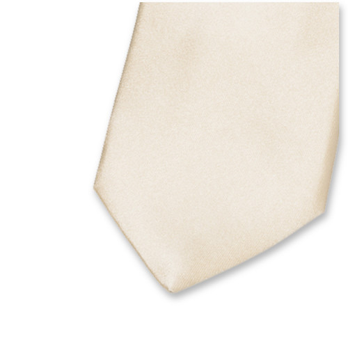 Cravate Femme Blanc Cassé - Satin de soie (2)