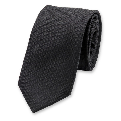 Cravate à structure étroite - Noir (1)