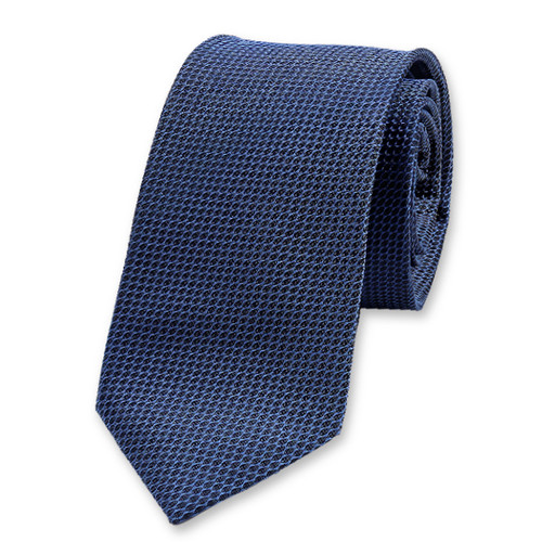 Cravate Luxe Bleue Étroite (1)
