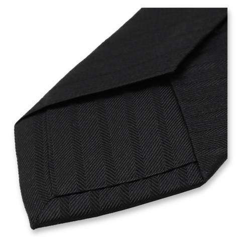Cravate à rayures étroites - Noir (2)