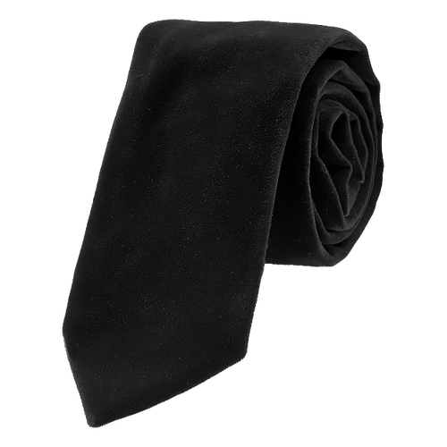Cravate en velours noir (1)