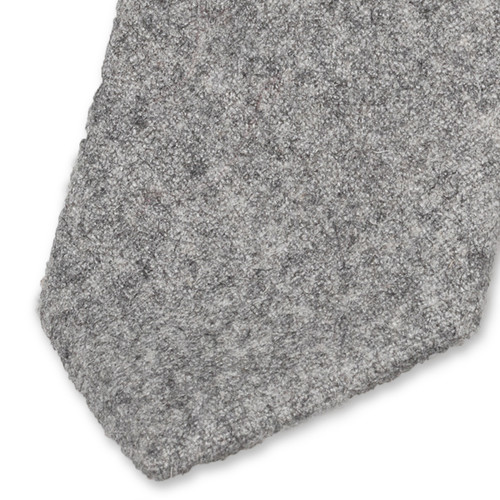 Cravate Gris Clair - Laine (2)