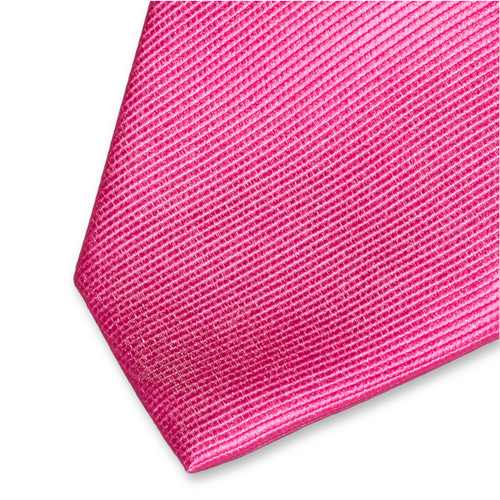 Cravate XL rose vif (2)