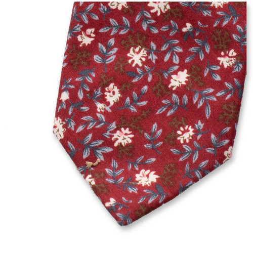 Cravate à fleurs Rouges (2)