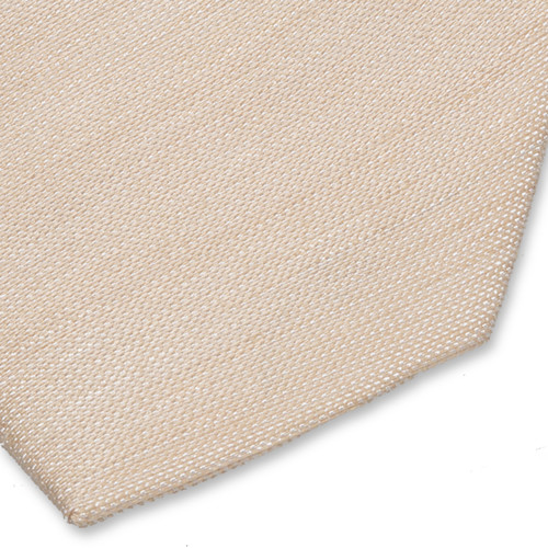 Cravate homme en lin beige (2)