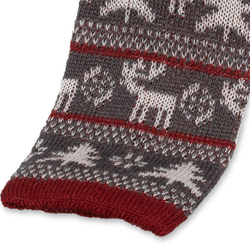 Cravate Noël rennes et pins (2)
