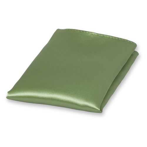 Pochette Vert sauge de satin polyester (1)