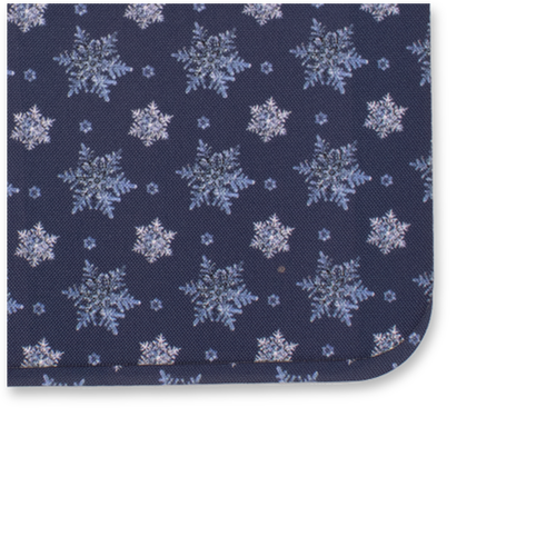 Pochette de Noël Bleu Glace - Flocons de Neige (2)
