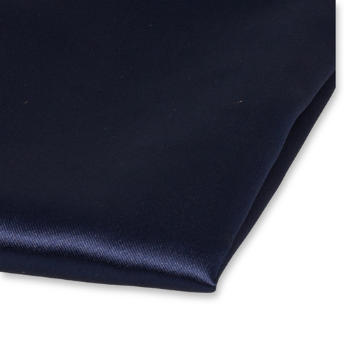 Pochette bleue marine de satin polyester (2)