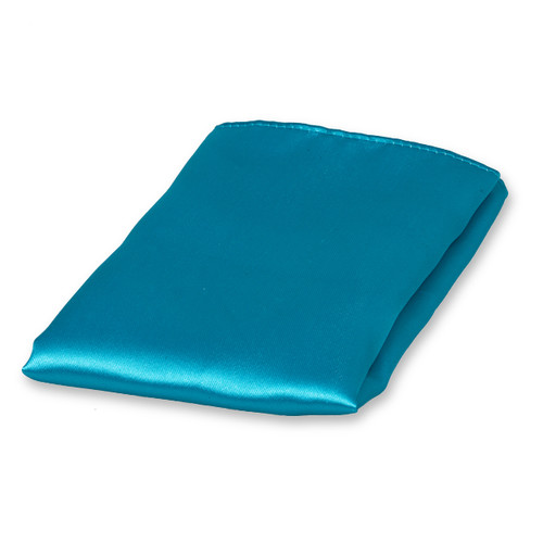 Pochette aqua de satin polyester (1)