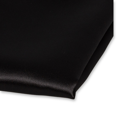Pochette noire de satin polyester (2)