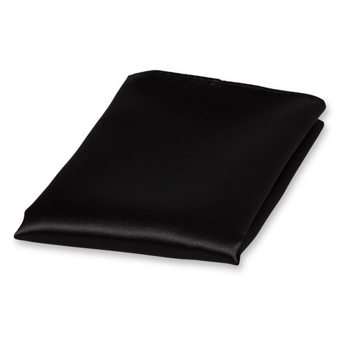 Pochette noire de satin polyester (1)