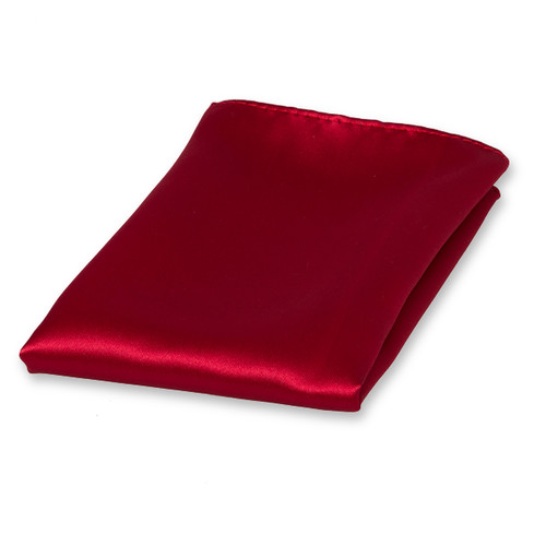 Pochette rouge foncé de satin polyester (1)