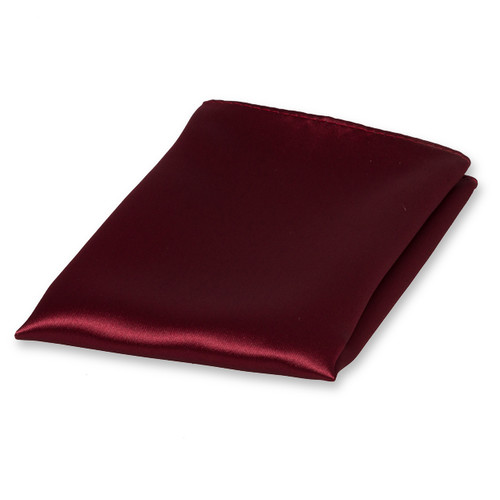 Pochette bordeaux de satin polyester (1)