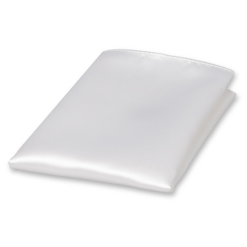 Pochette blanche de satin polyester (1)