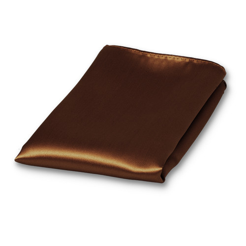 Pochette Cognac de satin polyester (1)