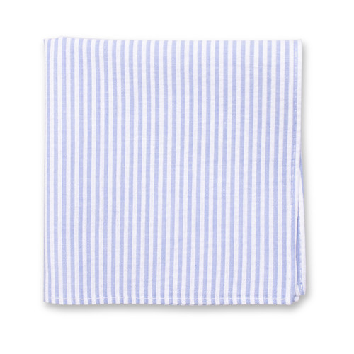 Pochette Seersucker - Bleu clair (2)