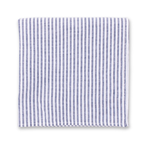 Pochette Seersucker - Bleu foncé (1)