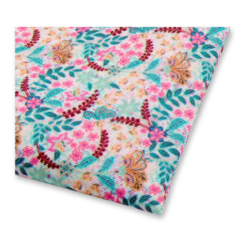 Pochette de costume multicolore à motif floral (2)