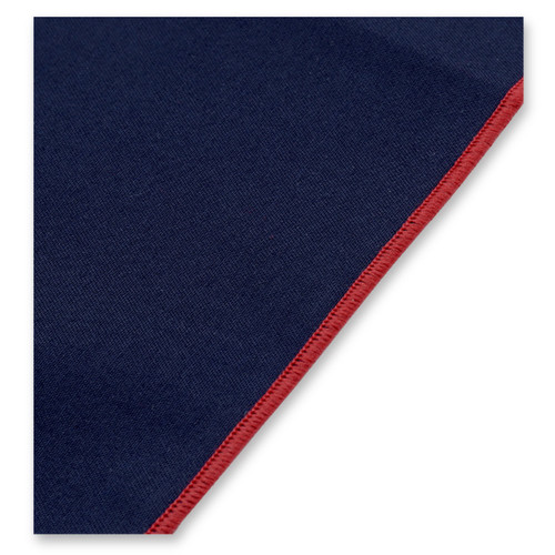 Pochette de costume bleu foncé - Détail Rouge (2)
