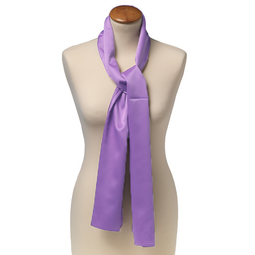Foulard polyester lilas - rectangle (1)