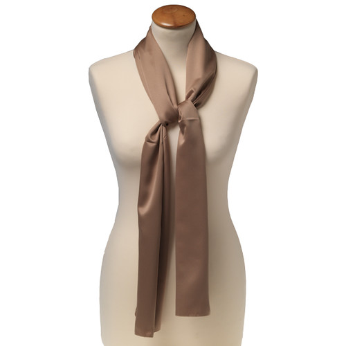 Foulard polyester beige - rectangle (1)