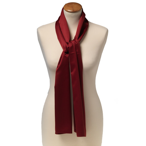 Foulard polyester bordeaux - rectangle (1)