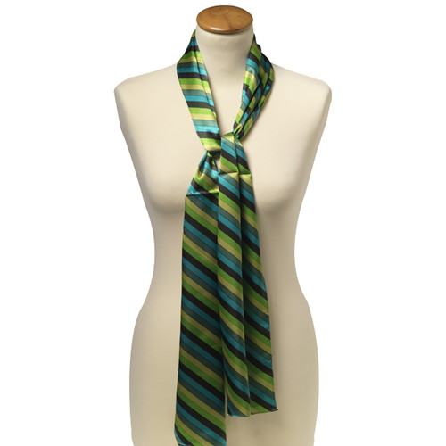 Foulard aux rayures verts (1)