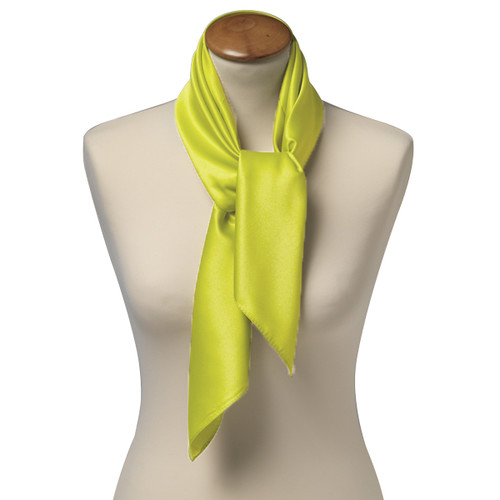 Foulard polyester lime - carré (2)