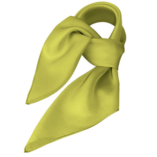 Foulard polyester lime - carré (1)