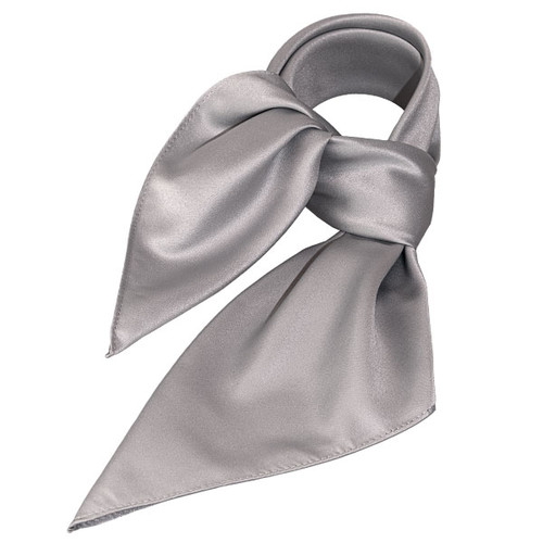 Foulard polyester gris - carré (1)