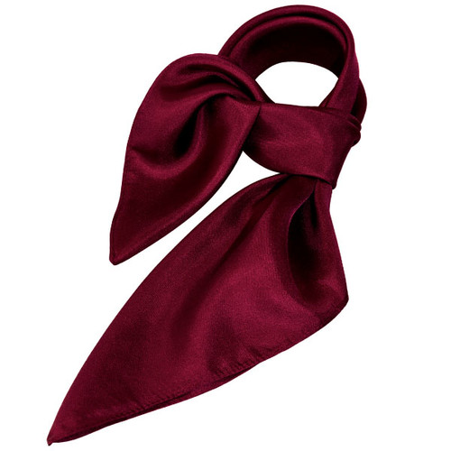 Foulard polyester bordeaux - carré (1)