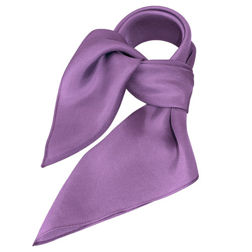 Foulard polyester lilas - carré (1)