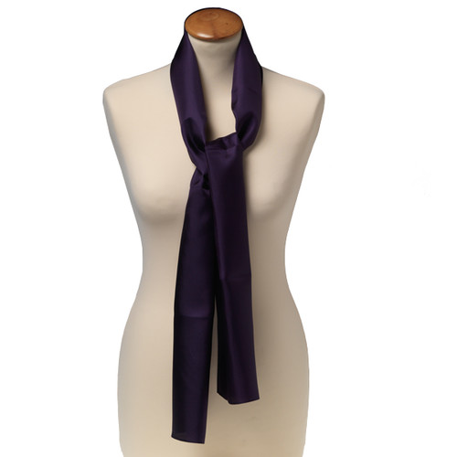 Foulard soie violet foncé - rectangle (1)