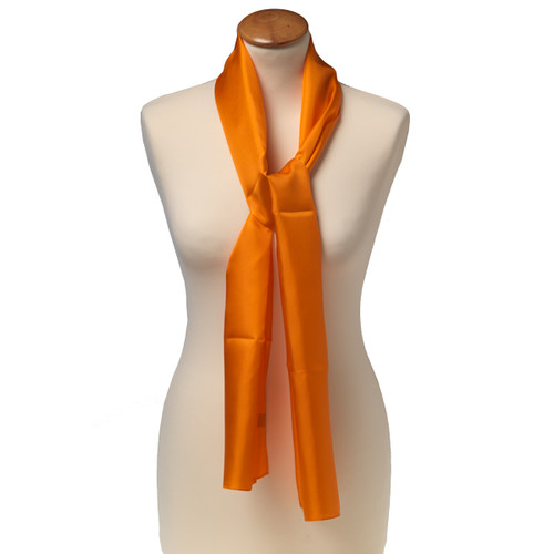 Foulard soie orange - rectangle (1)