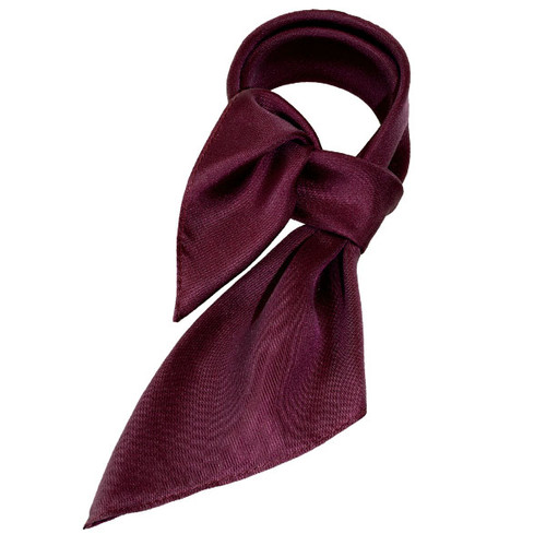 Foulard soie aubergine - carré (1)