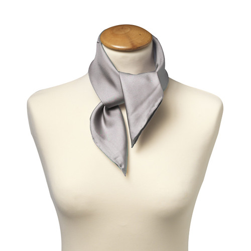 Foulard soie gris - carré (2)