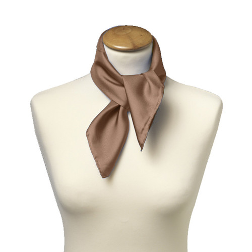 Foulard soie beige - carré (2)