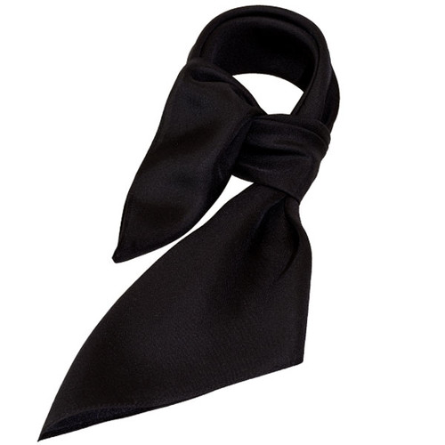 Foulard soie noir carré (1)