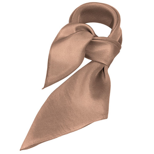 Foulard soie beige - carré (1)