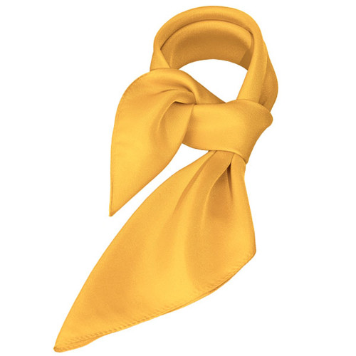 Foulard soie jaune - carré (1)