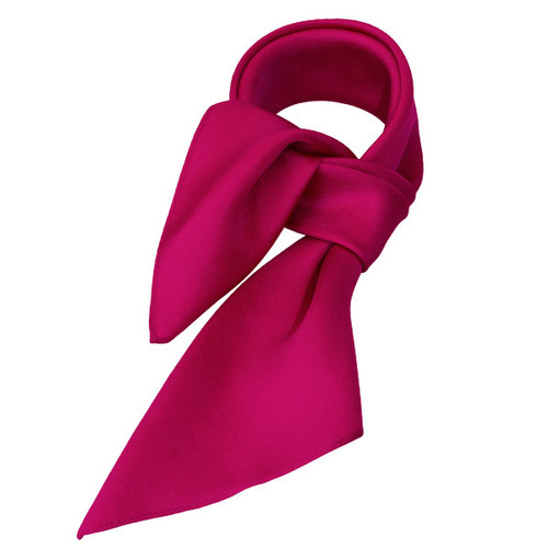 Foulard soie fuchsia - carré (1)