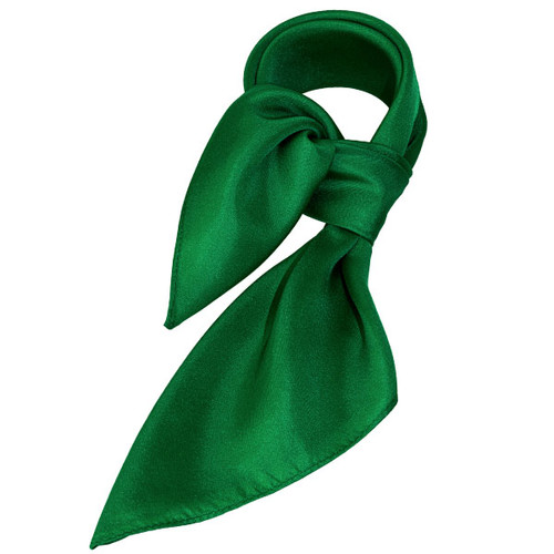 Foulard soie vert - carré (1)