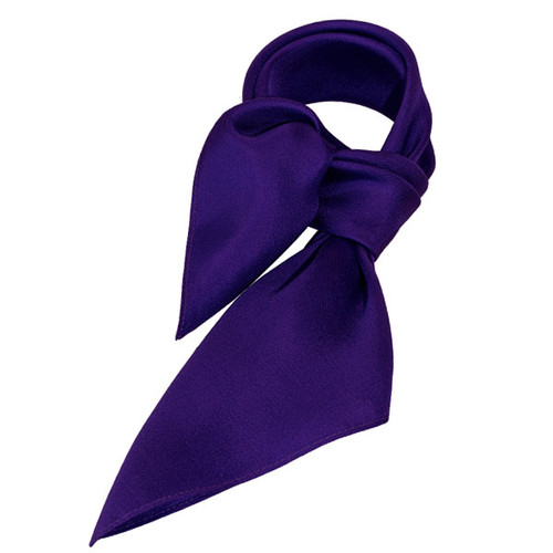 Foulard soie violet - carré (1)