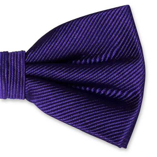 Nœud papillon homme violet foncé I (2)