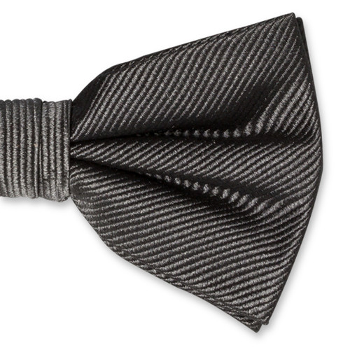 Nœud papillon homme gris foncé (2)
