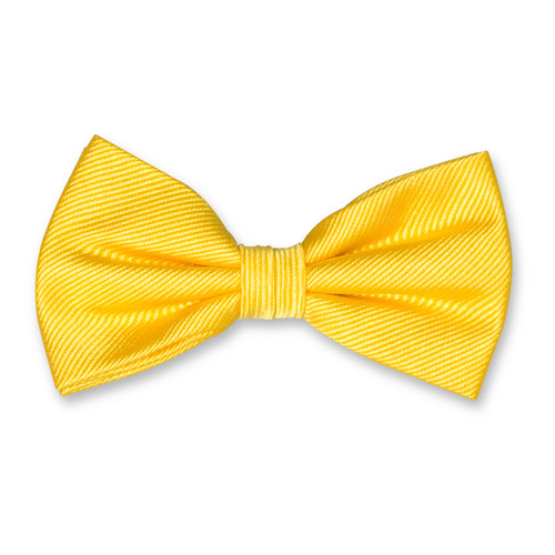 Nœud papillon homme jaune canari (1)